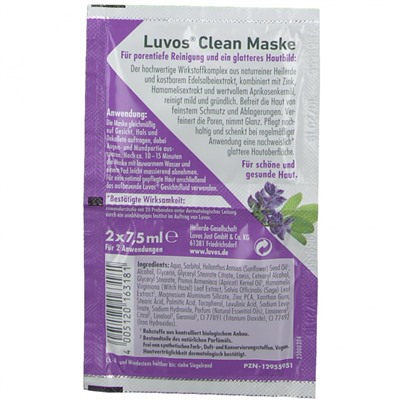 Luvos (Лувос) Clean Maske 2X7,5 мл