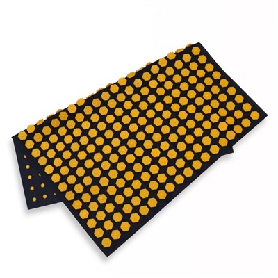 Ипликатор-коврик, основа спанбонд, 360 модулей, 56 × 62 см, цвет тёмно-синий/жёлтый