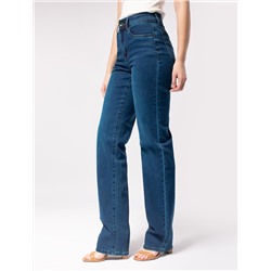 Удлиненные прямые джинсы из эластичного денима
