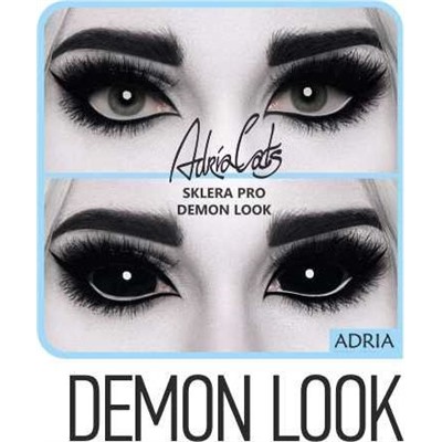 Склеральные контактные линзы Adria Sclera Pro (1 шт.) demon look, voodoo, ghost, satana