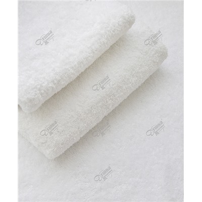 Белое полотенце для гостиниц без бордюра 500