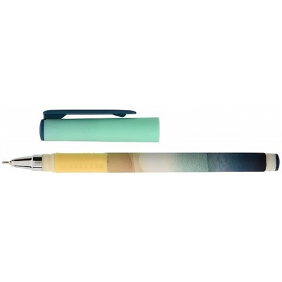 Ручка шариковая синяя 0,7мм AQUARELLE REFLEXION DOUBLE SOFT, масляные чернила, резиновый грип