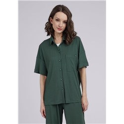 Рубашка женская CLE 346554шр т.зелёный