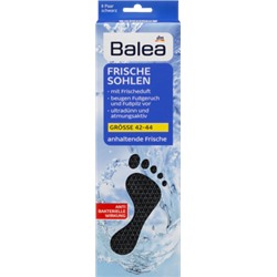Balea (Балеа) Ультратонкие стельки - чёрные - Размер: 42-44, 8 Пара, 16 шт