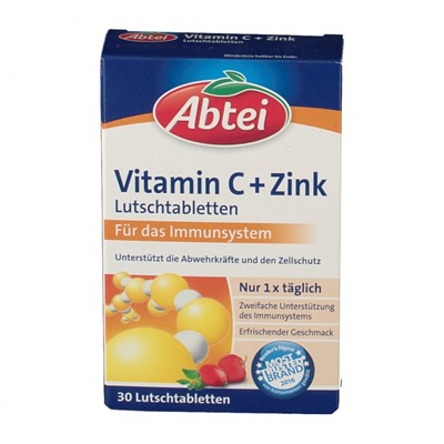 Abtei (Абтай) Vitamin C + Zink 30 шт