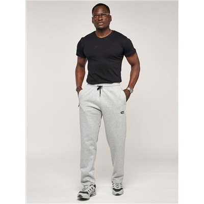 Брюки штаны спортивные с карманами мужские светло-серого цвета 061SS