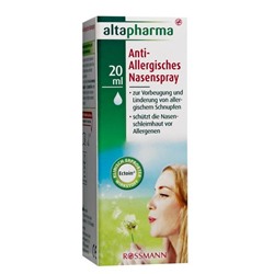 altapharma Anti-Allergisches Nasenspray Спрей для носа Анти-аллергия для профилактики и облегчения аллергического ринита 20 г