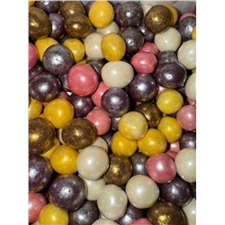 Драже шоколадные воздушные шарики в цветной глазури
