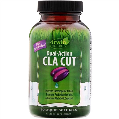 Irwin Naturals, Dual-Action CLA Cut, 60 желатиновых капсул