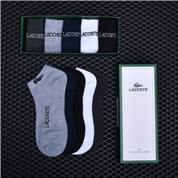 Подарочной набор мужских носков Lacoste р-р 42-48 (5 пар) арт 3661