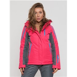 Горнолыжная куртка женская розового цвета 552002R