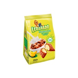 «Leonardo», готовый завтрак «Подушечки со вкусом банана», 250 г