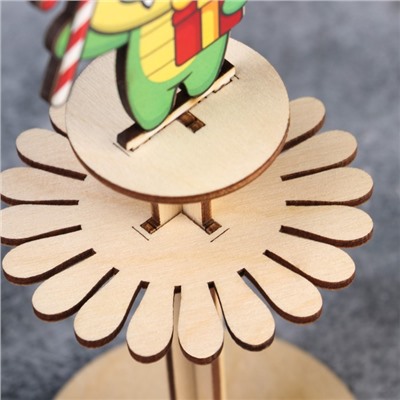 Салфетница деревянная Доляна «Счастливый Дракончик», символ года 2024, 23,5×9×9 см