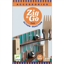 Деревянный конструктор Djeco Zig&Go, дополнительный набор, 14 деталей 05646