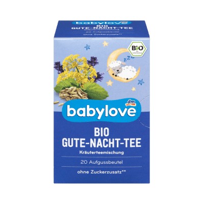 babylove Bio Gute-Nacht-Tee Чай для детей для спокойного сна, пакетики 20x1,75