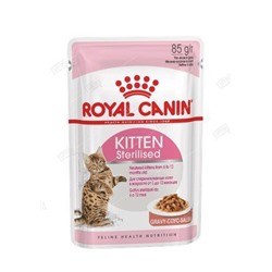 ROYAL CANIN Sterilised Kitten корм для котят соус 85г (28)