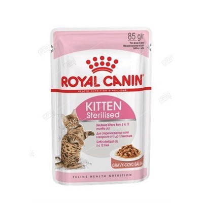 ROYAL CANIN Sterilised Kitten корм для котят соус 85г (28)