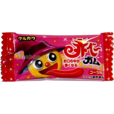 Marukawa Red Gum Cola Akabee Жевательная резинка, кола, красная, 4,3 гр(49186840)