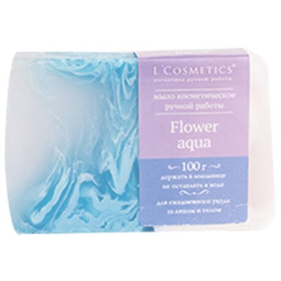 L Cosmetics. Мыло ручной работы Flower aqua для женщин 100 г