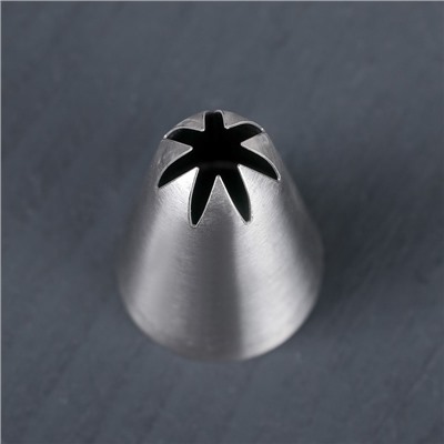Насадка кондитерская KONFINETTA «Закрытая звезда», d=3 см, выход 0,6 см, нержавеющая сталь