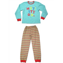 Пижама детская CLE 901881п св.зелёный/розовый
