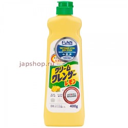 Daiichi Funs Крем чистящий для кухни и посуды, с ароматом лимона, 400 мл(4902050537832)
