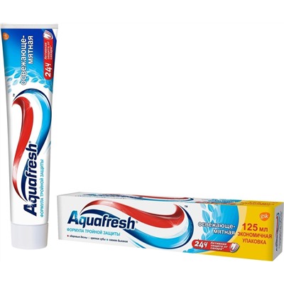 Aquafresh зубная паста 125мл Освежающе-Мятная (Fresh and Minty)