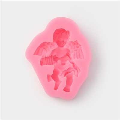 Силиконовый молд Доляна «Ангел с гармошкой», 9×7,4×2 см, цвет МИКС