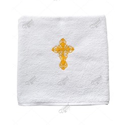 Крестильное полотенце с крестиком