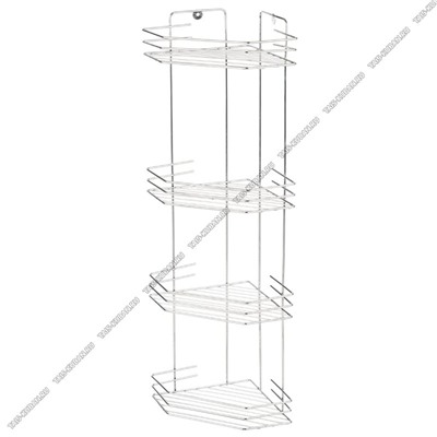 Полка настен 4-х ярус,углов. (20,5х20,5 h72см) бор