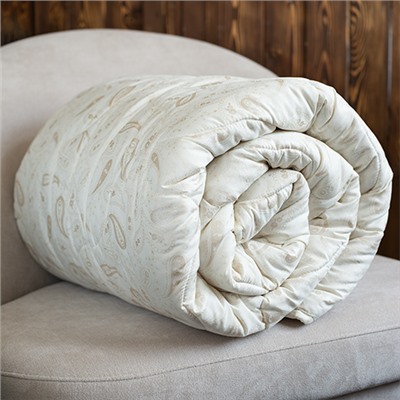 Одеяло Стандарт овечья шерсть 150 гр, 1,5 спальное, поплекс