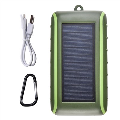 Повербанк с ручной подзарядкой и солнечной панелью Hand Solar Charger - позволяет быстро зарядить свой мобильный девайс в любых условиях №179