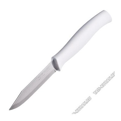 ATHUS бел. Нож 7,5см д/овощей,п/п ручка (12)