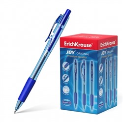 Ручка шариковая автоматическая синяя 0,7мм Ultra Glide Technology Joy Original резиновый держатель,