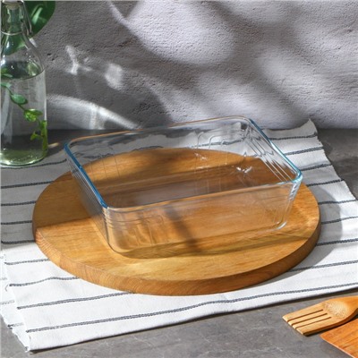 Форма прямоугольная для запекания и выпечки из жаропрочного стекла Cook&Store, 2,6 л, 25×20 см, с крышкой