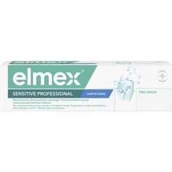 elmex Sensitive Professional plus sanftes Weiss Zahnpasta 75 мл Зубная паста для чувствительных зубов отбеливающая