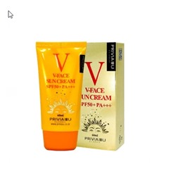 Солнцезащитный крем для лица PRIVIA V-Face Sun Cream SPF50+ PA++