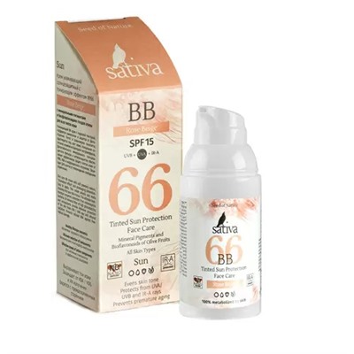 ВВ-крем ухаживающий "№66 Rose Beige SPF 15", 30 мл