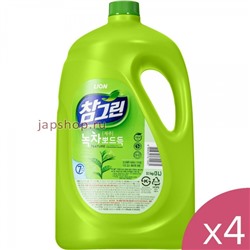 Комплект: 611035 CJ Lion Средство для мытья посуды Chamgreen С ароматом зеленого чая, флакон, 2970 мл.х4шт.