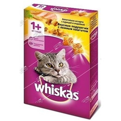 Whiskas корм для кошек подушечки с паштетом Курица, Индейка 0,8кг