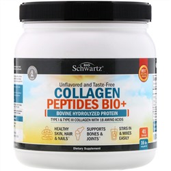 BioSchwartz, Collagen Peptides Bio+, Unflavored, 16 oz (454 g)