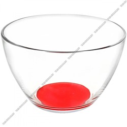 Салатник 700мл "Напыление/Красный" d15,5см цвет.дн