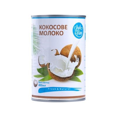 Молоко кокосовое ж/б 400 гр