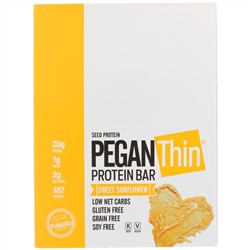 Julian Bakery, PEGAN Thin Protein Bar, Sweet Sunflower, 12 Bars, 12 Bars, 2.29 oz (65 g) Each