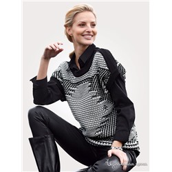 Пуловер Klingel 532057, черный, кремовый, рисунок