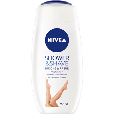 Nivea Shower & Shave Гелья для душа и пена для бритья, для Чувствительной Кожи, 200 мл