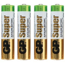 Батарейка GP LR03 ААА мизинчиковые алкалиновая (упаковка 4шт)(цена за упаковку)