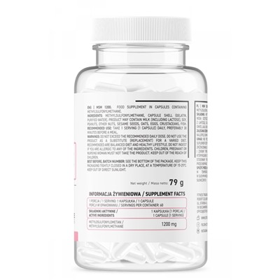 OstroVit MSM 1200 mg 60 caps
