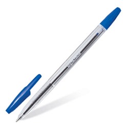 Ручка шариковая синяя 1,0мм R-301 прозрачная 2шт