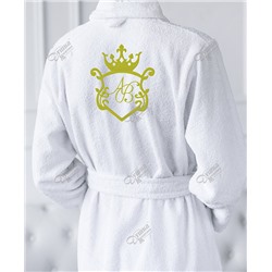 Именные халат с вышивкой "фамильный герб 4"